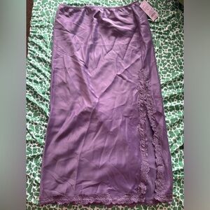 Wild Fable Medium Light Purple long Skirt w/ Lace details